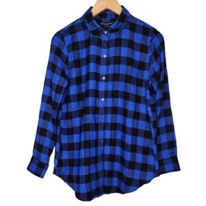 NWT Banana Republic Boyfriend Fit Plaid Flannel Button Down Shirt